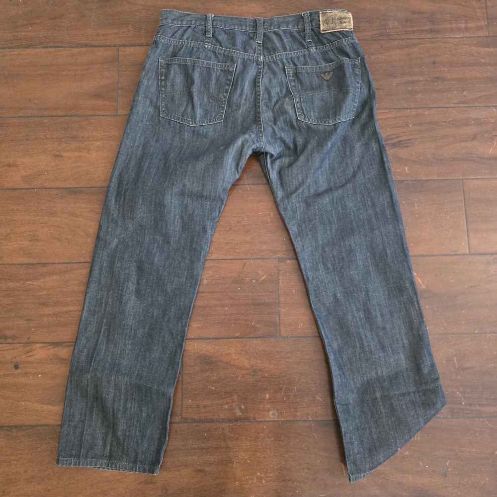 Armani Jeans Men's Straight Indigo Denim Pants